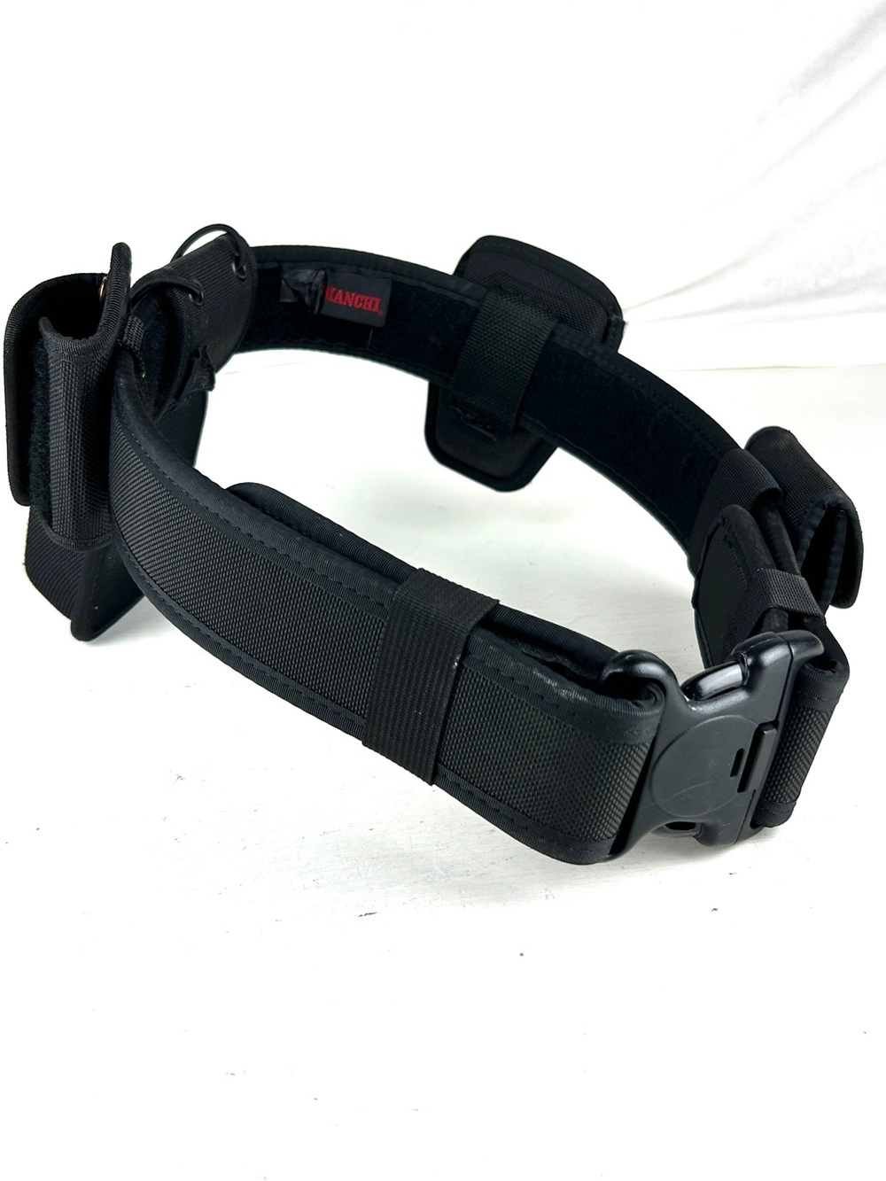 BIANCHI Tactical Utility Belt MEDIUM Adjustable Black w/Buckle Ballistic Nylon